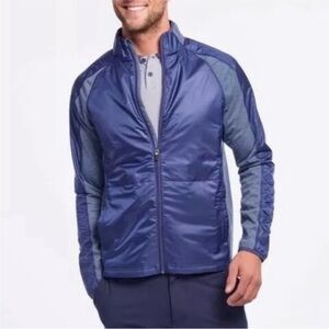 Rhone Tech Terry Hybrid Jacket blue XL full zip men’s